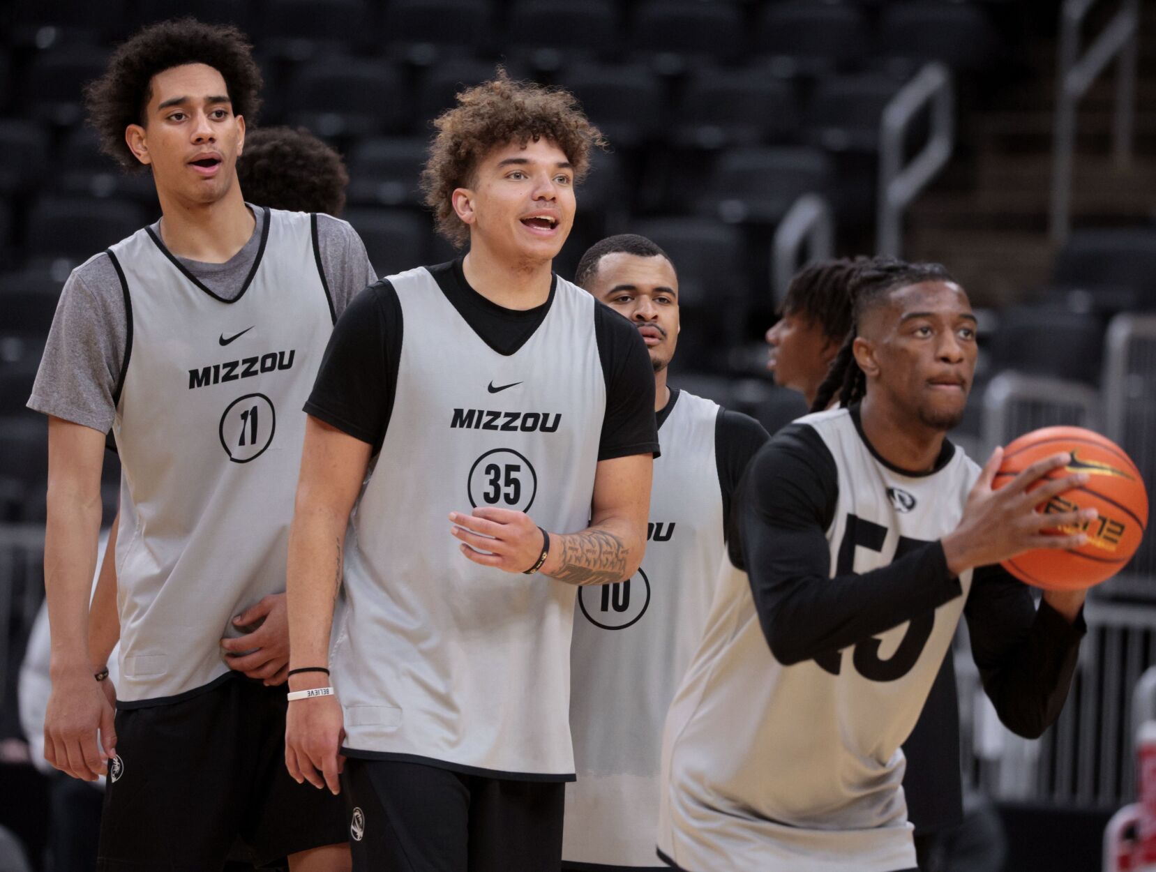 Mizzou practices before Braggin' Rights game